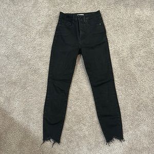 Good American Black Good Waist Crop